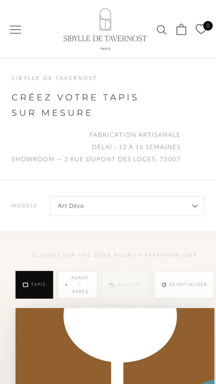 Sybille de Tavernost : personnalisation