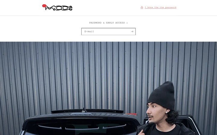 Capture de la page d’accueil de 112 Mode