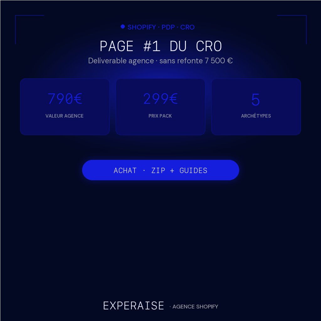 Page #1 du CRO — valeur agence 790 € · 299 €