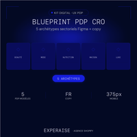Blueprint PDP Haute Conversion — 5 archétypes Figma + copy