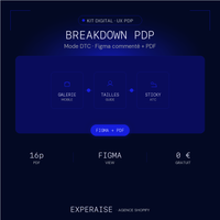 Breakdown PDP mode Shopify Figma PDF gratuit — hero | EXPERAISE