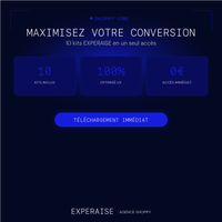 Maximisez votre conversion Shopify — accès immédiat gratuit
