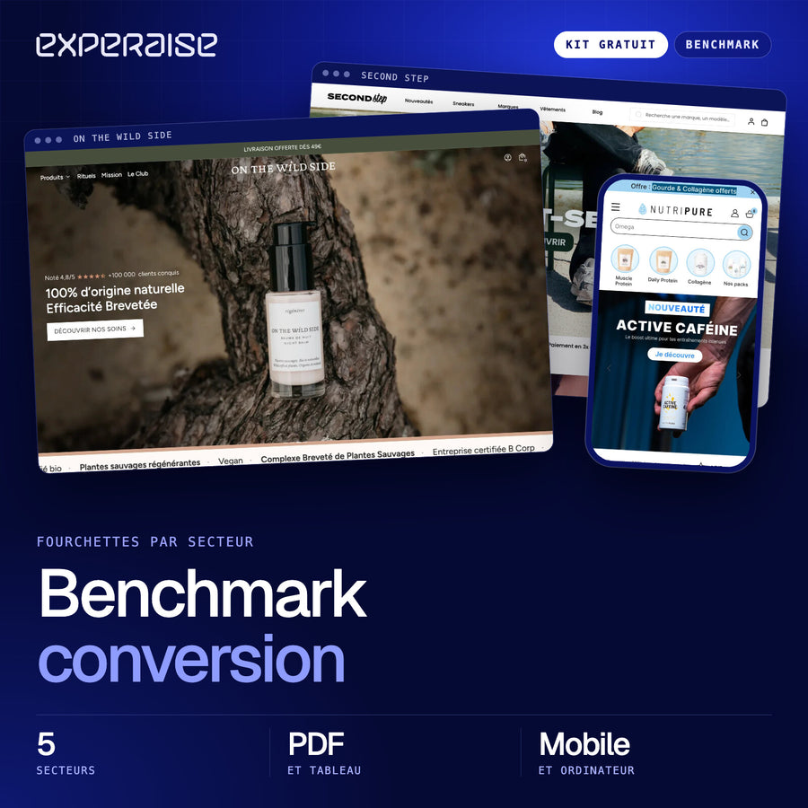 Tu veux mesurer proprement : capture de Benchmark conversion
