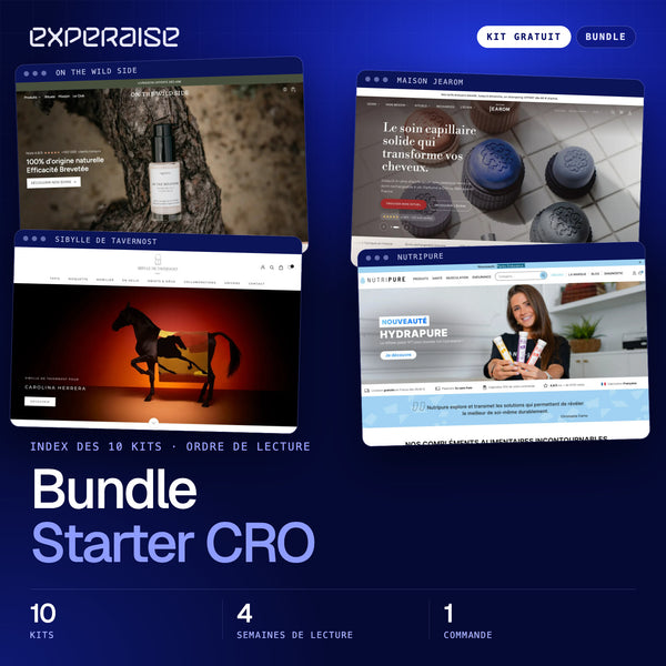 Bundle Starter CRO Shopify (10 kits gratuits)