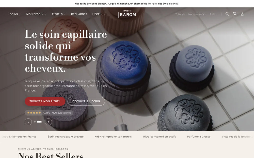 Boutique Shopify Maison Jearom