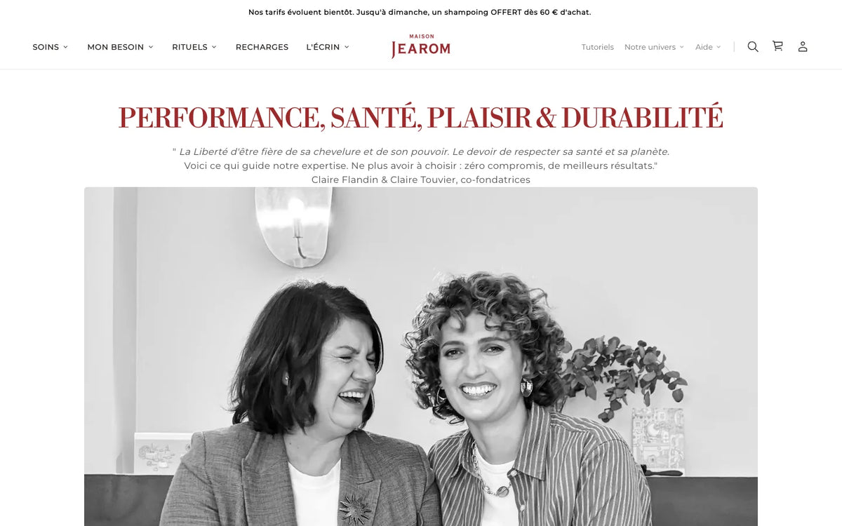 Boutique Maison Jearom : Page Zéro compromis