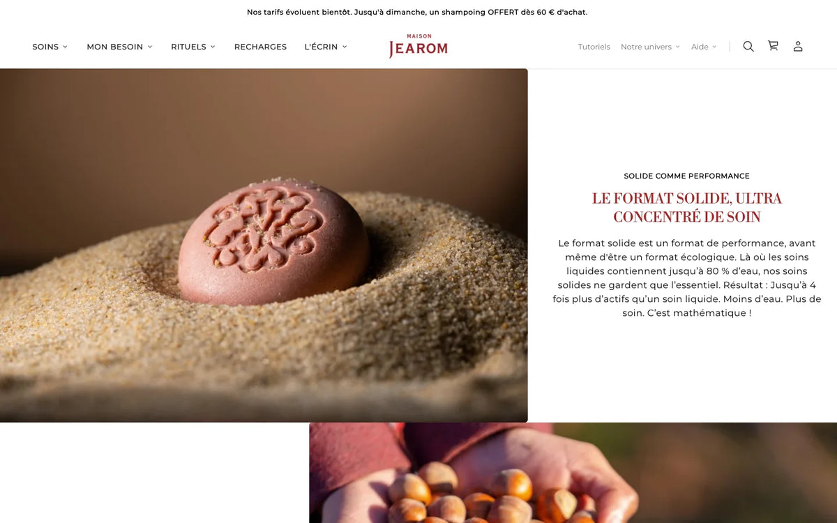 Boutique Maison Jearom : Page Le choix du solide
