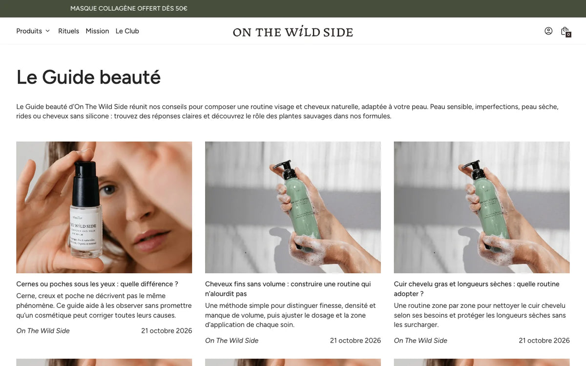Boutique On The Wild Side : Le Guide beauté
