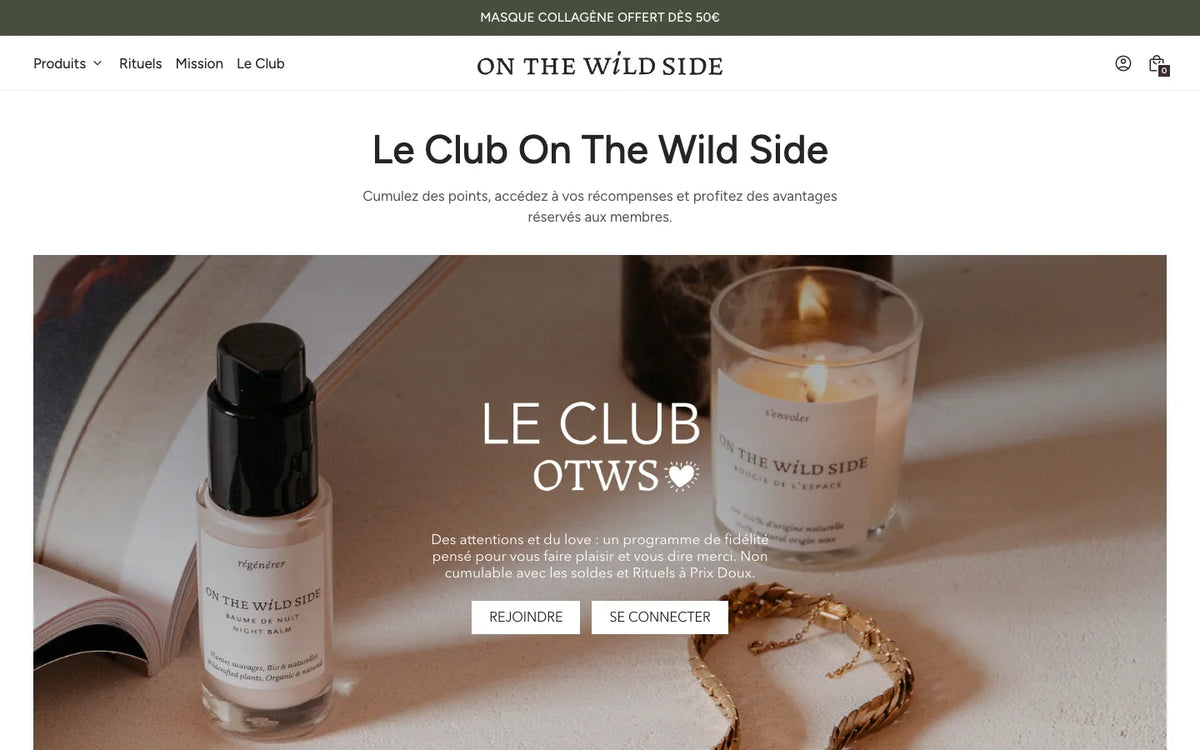 Boutique On The Wild Side : Page Le Club