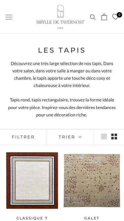 Sybille de Tavernost : collection