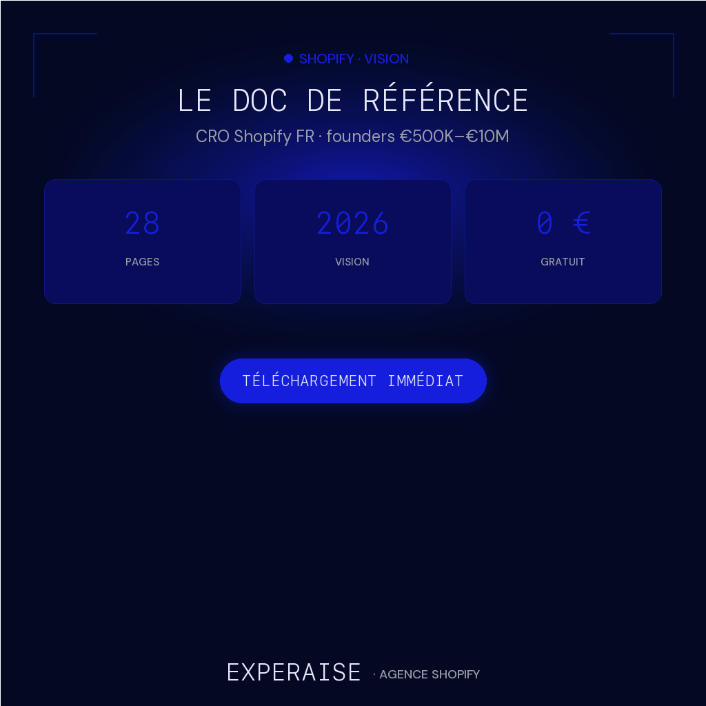 EXPERAISE Thesis 2026 PDF conversion Shopify — bénéfices | EXPERAISE