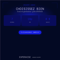 Guide choisir agence Shopify PDF grille scoring — bénéfices | EXPERAISE