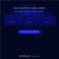 Pack Schema.org Liquid Shopify Product FAQ — bénéfices | EXPERAISE