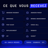 10 flows Klaviyo · 40+ emails · PDF 33 pages | EXPERAISE