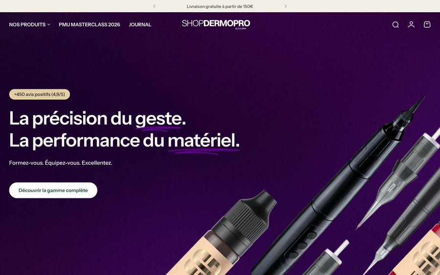 Équipes freinées par leur thème : capture de ShopDermoPro
