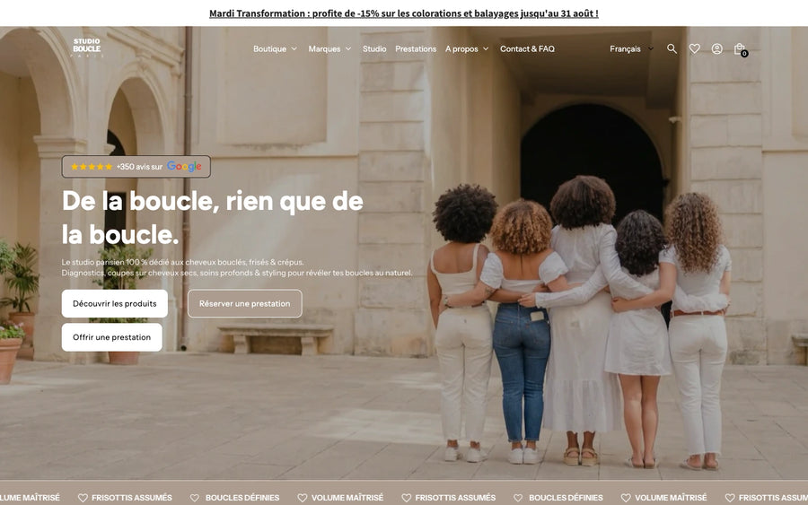 Équipes freinées par leur thème : capture de Studio Boucle